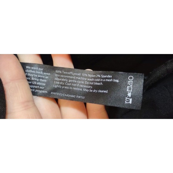 Eileen Fisher Women's M Black Pull On Skirt Fashion Designer Careerwear - Picture 3 of 6